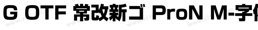 G OTF 常改新ゴ ProN M字体转换